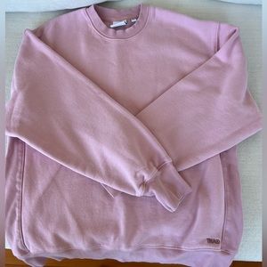 TNA Sweatfleece, Cozy Fleece Crew Neck, Boyfriend Fit, Small